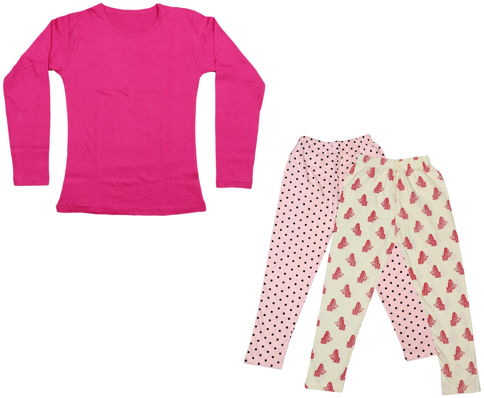 

Indiweaves Girl Cotton Solid T shirt - Multi