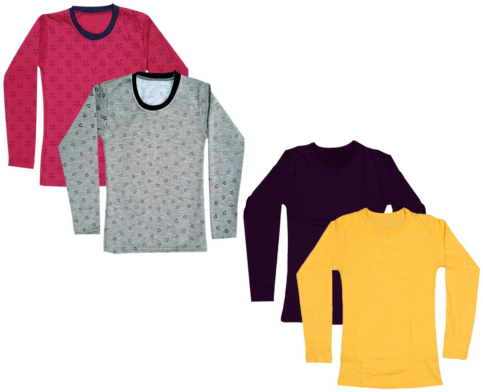 

Indiweaves Girl Cotton Printed T shirt - Multi