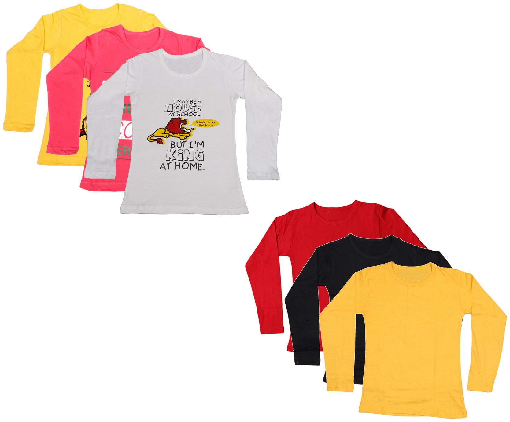 

Indiweaves Girl Cotton Printed T shirt - Multi