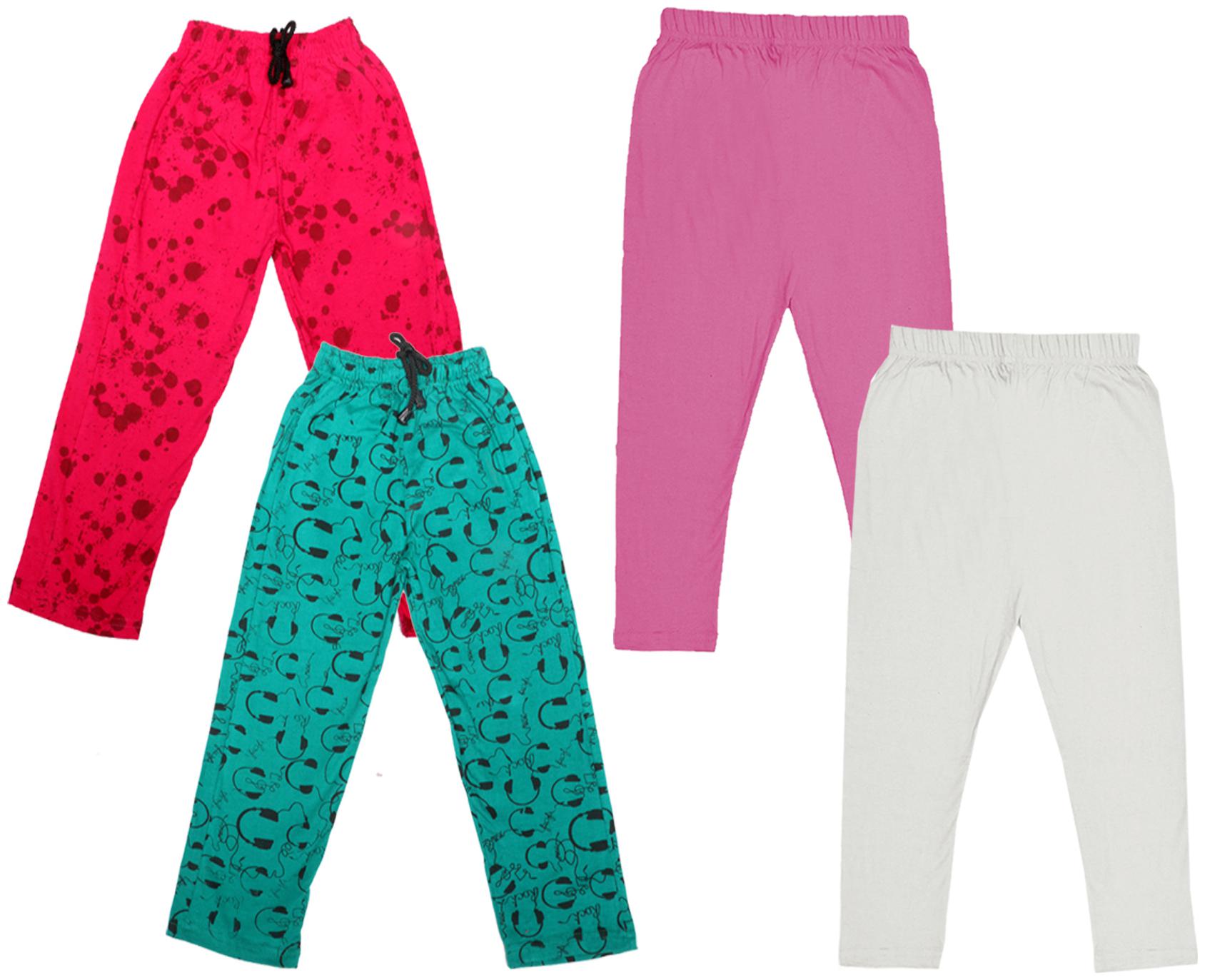 

Indiweaves Girl Cotton Solid Capri - Multi