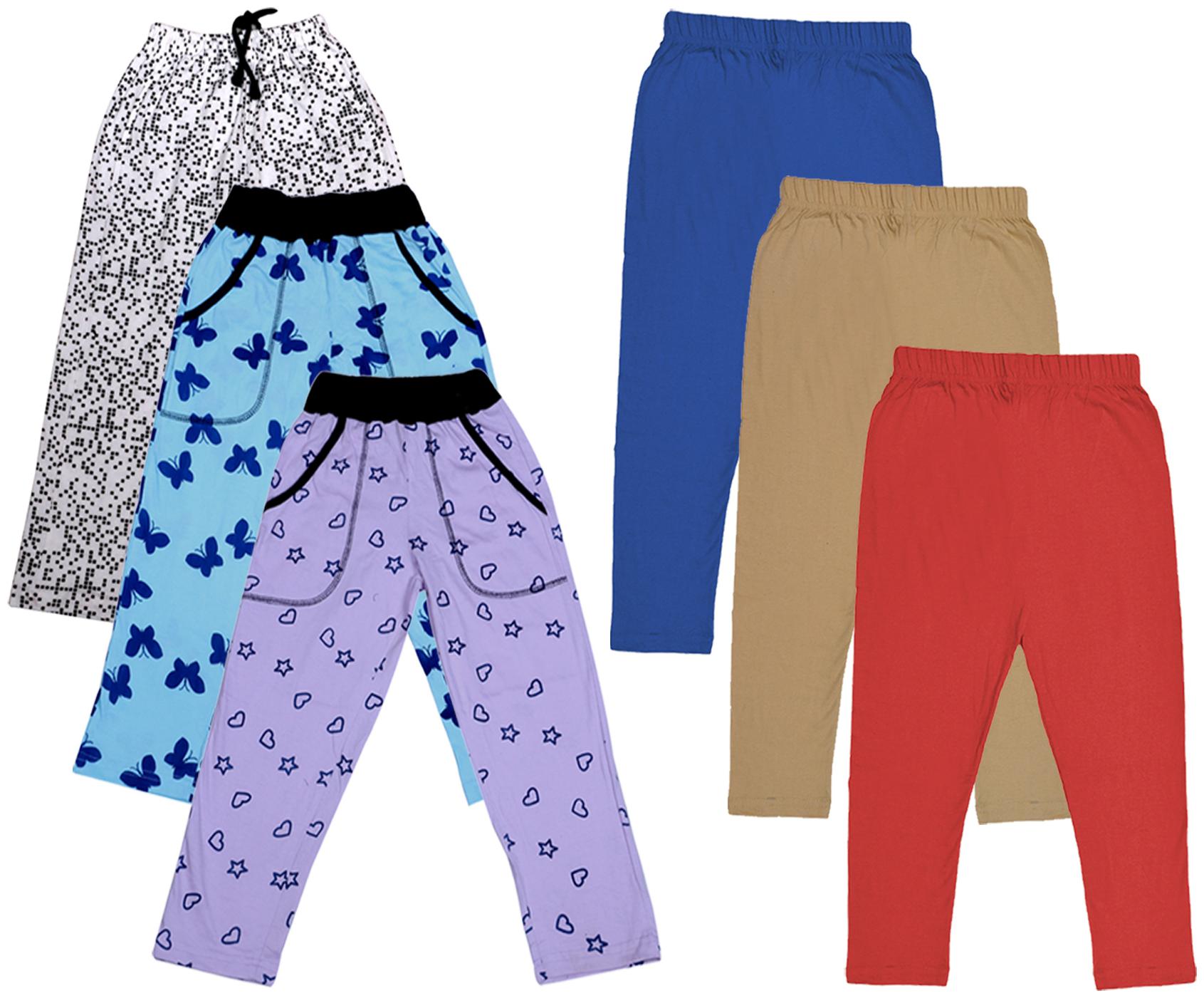 

Indiweaves Girl Cotton Solid Capri - Multi