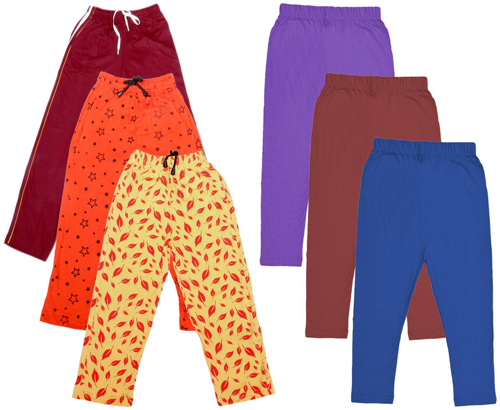 

Indiweaves Girl Cotton Solid Capri - Multi