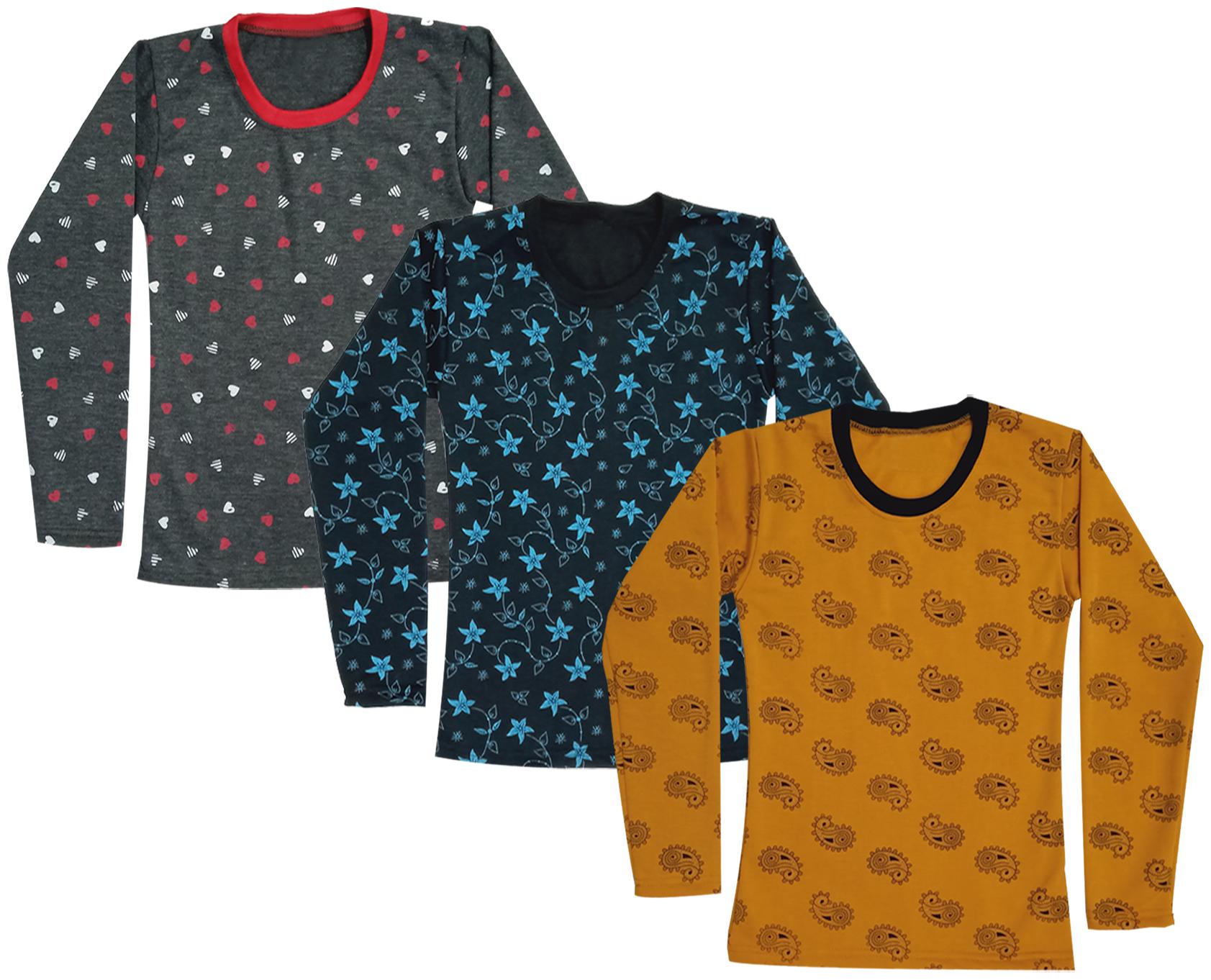 

Indiweaves Girl Wool Printed T shirt - Multi