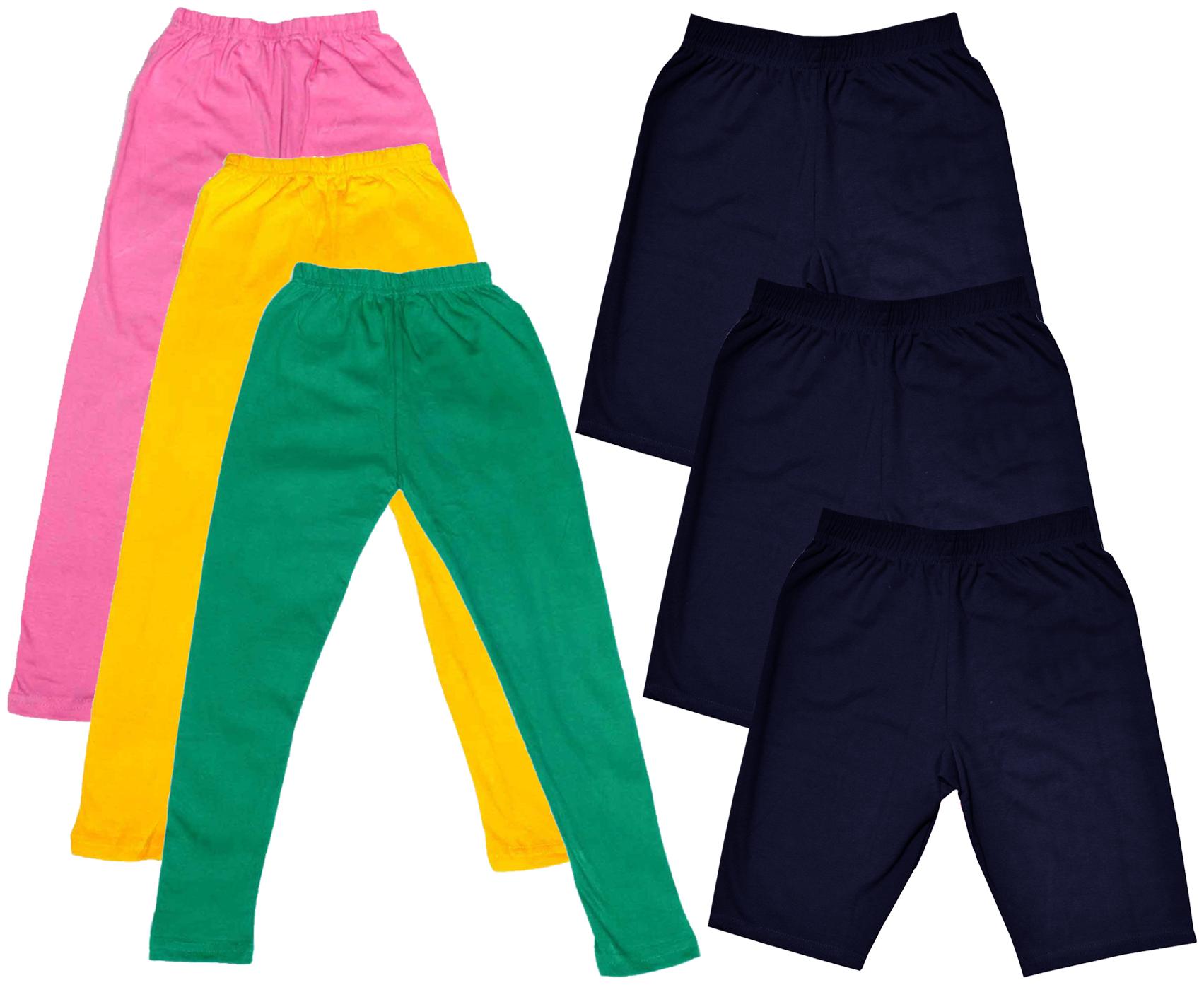 

Indiweaves Girl Cotton Solid Regular shorts - Multi