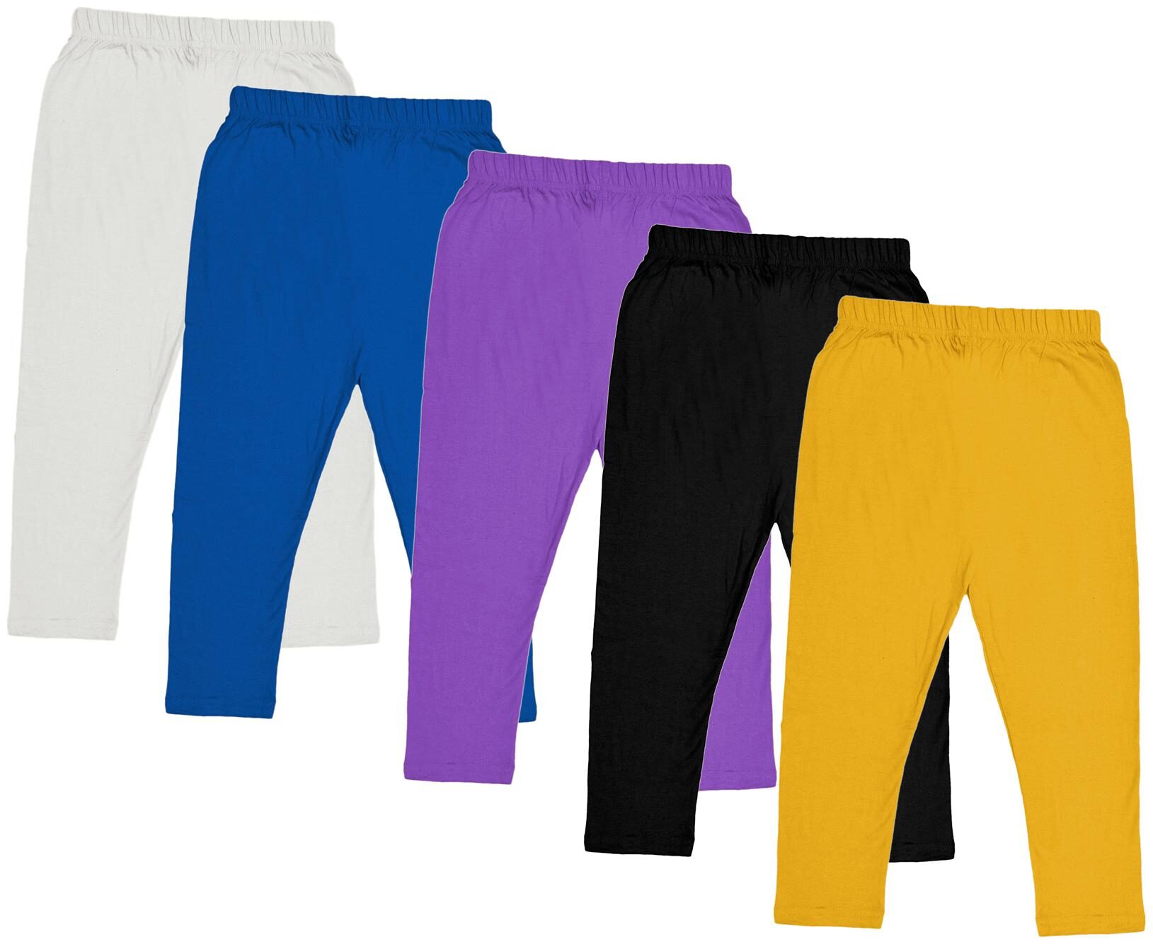 

Indiweaves Girl Cotton Solid Capri - Multi