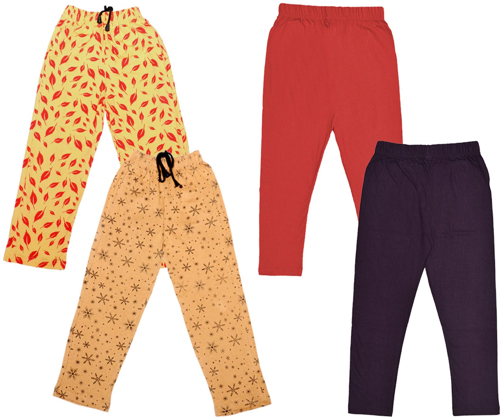 

Indiweaves Girl Cotton Solid Capri - Multi