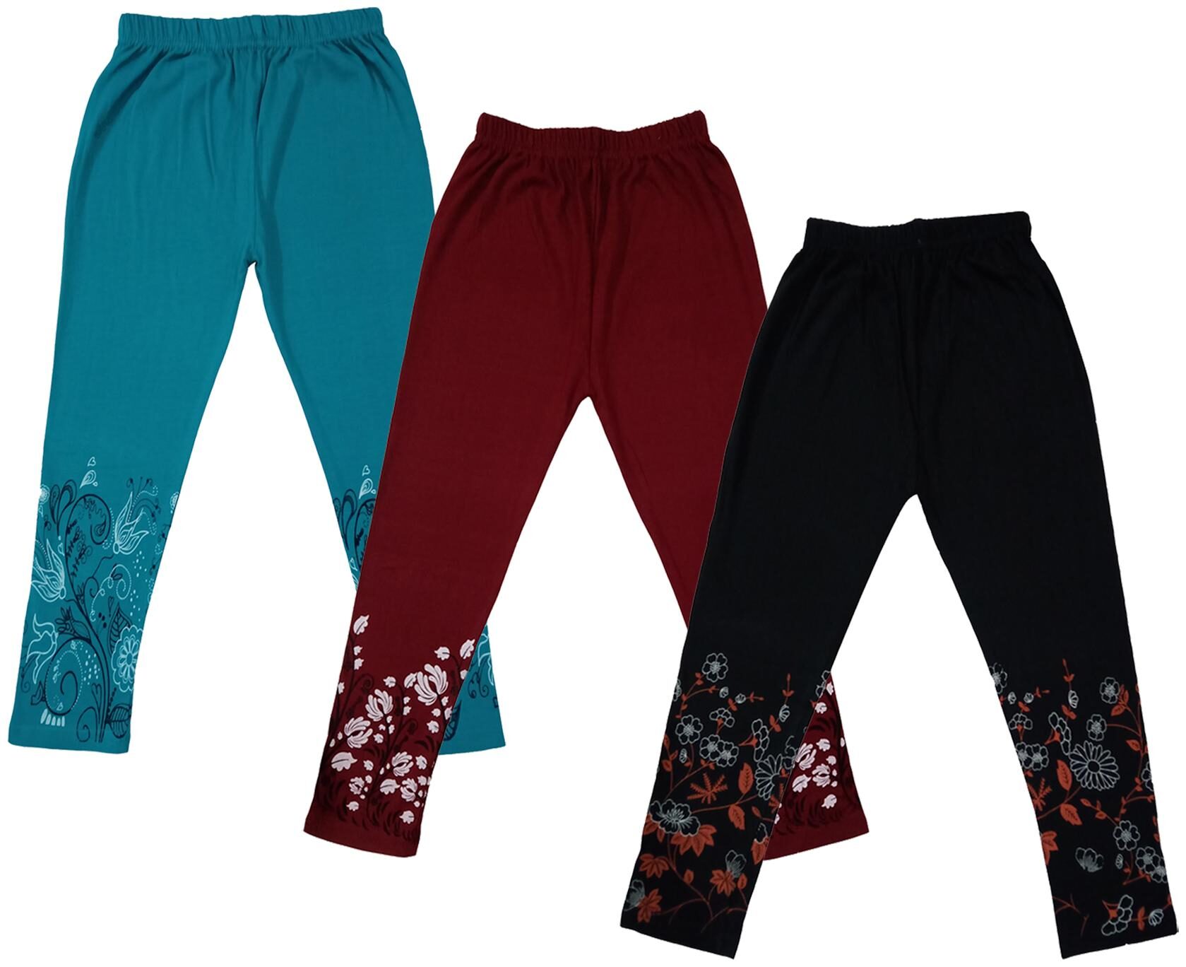 

Indiweaves Girl Cotton Printed Capri - Multi