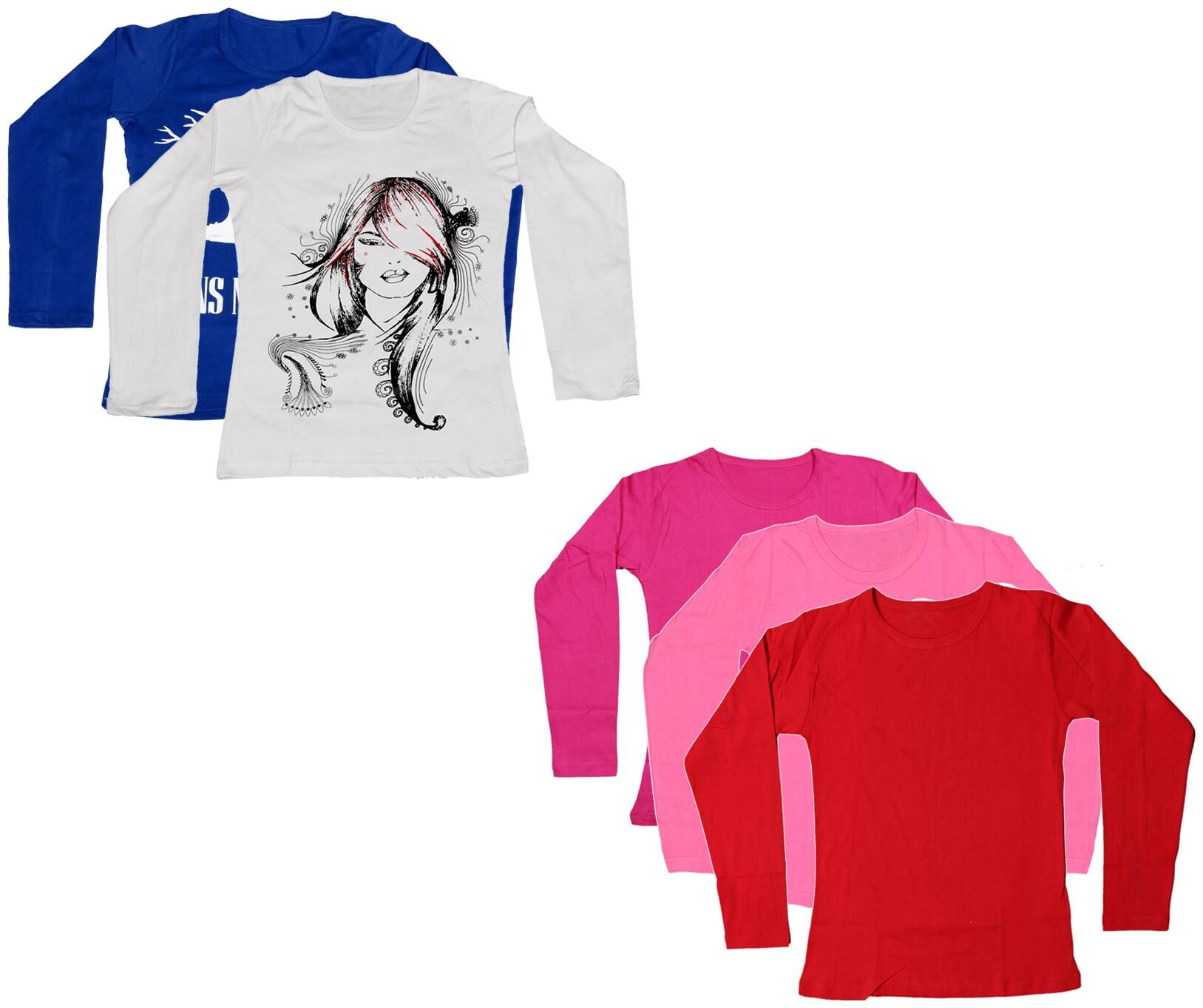 

Indiweaves Girl Cotton Printed T shirt - Multi