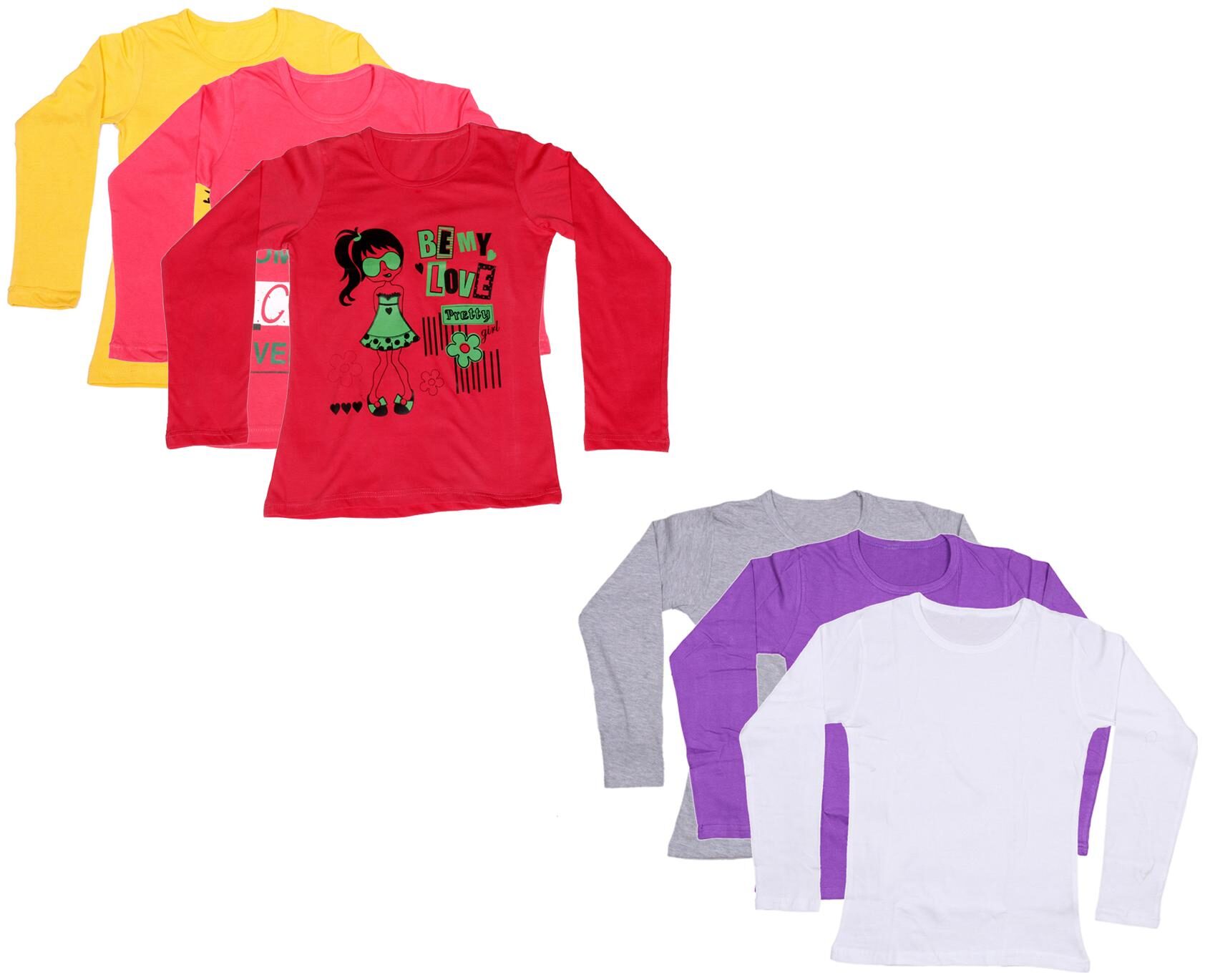 

Indiweaves Girl Cotton Printed T shirt - Multi