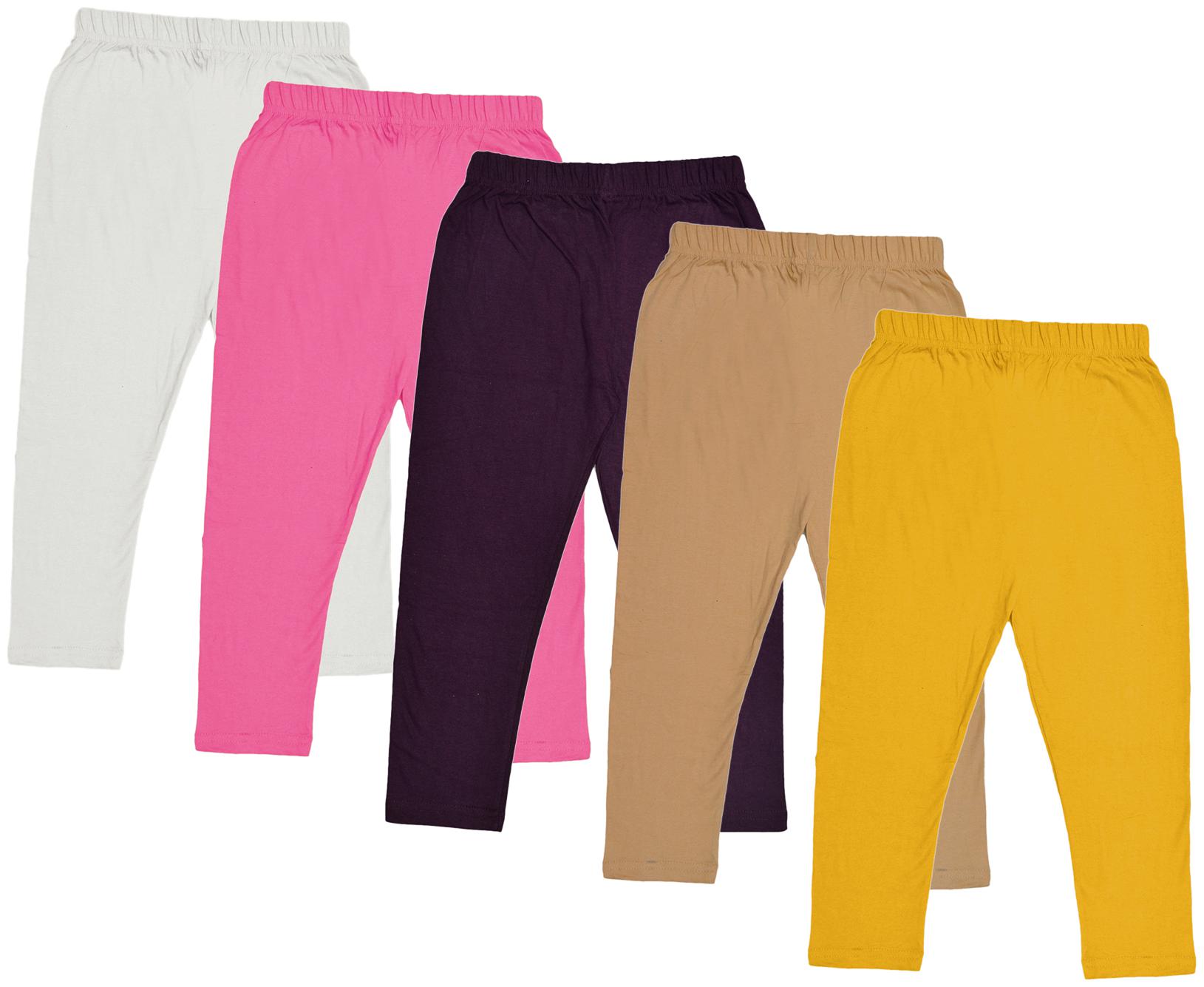 

Indiweaves Girl Cotton Solid Capri - Multi
