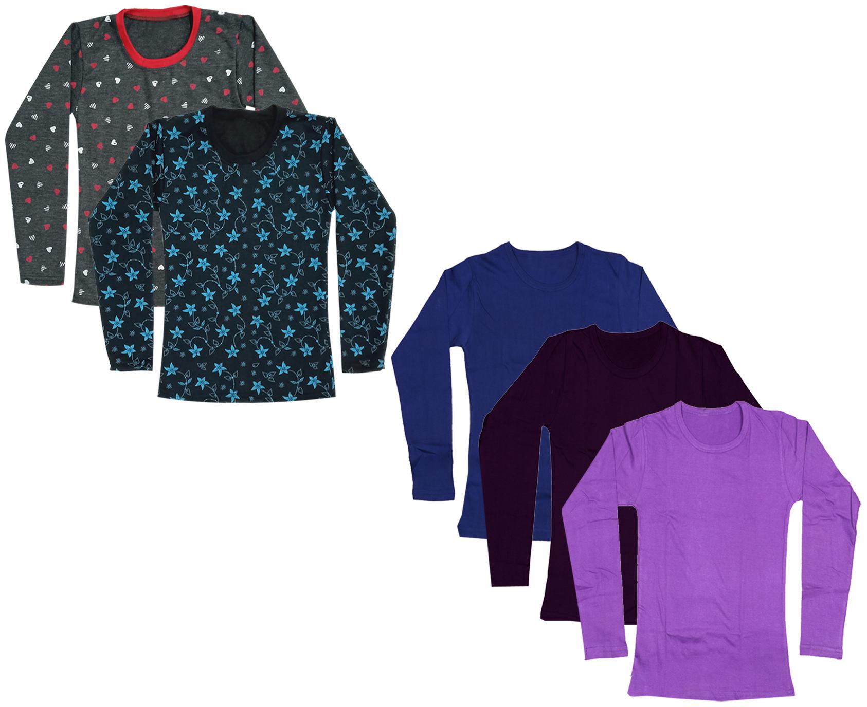 

Indiweaves Girl Cotton Printed T shirt - Multi