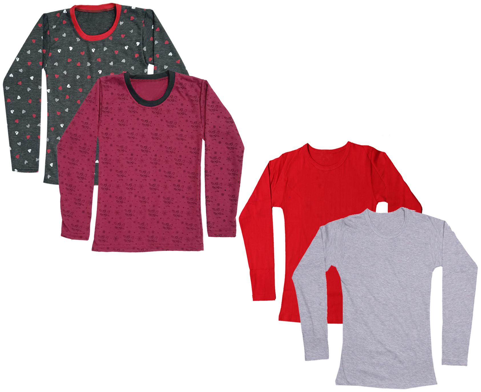 

Indiweaves Girl Cotton Printed T shirt - Multi