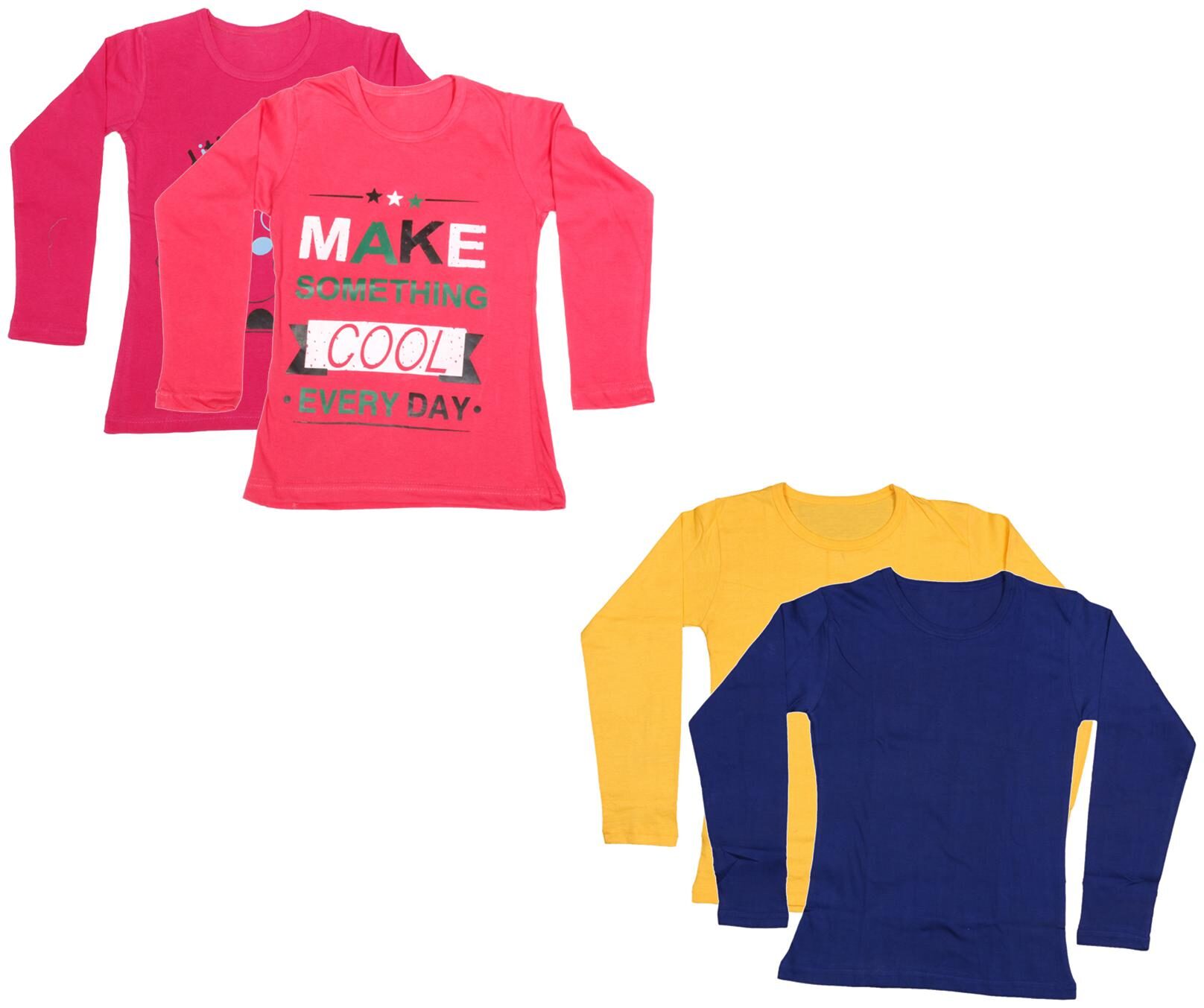 

Indiweaves Girl Cotton Printed T shirt - Multi