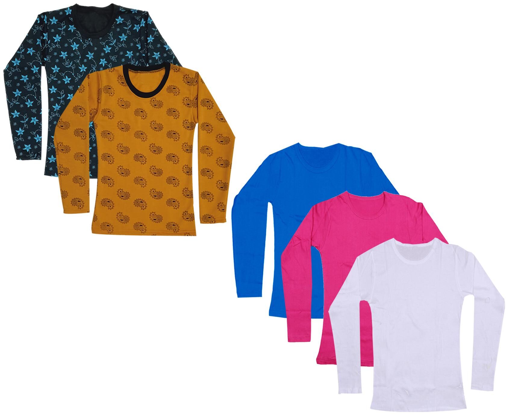 

Indiweaves Girl Cotton Printed T shirt - Multi