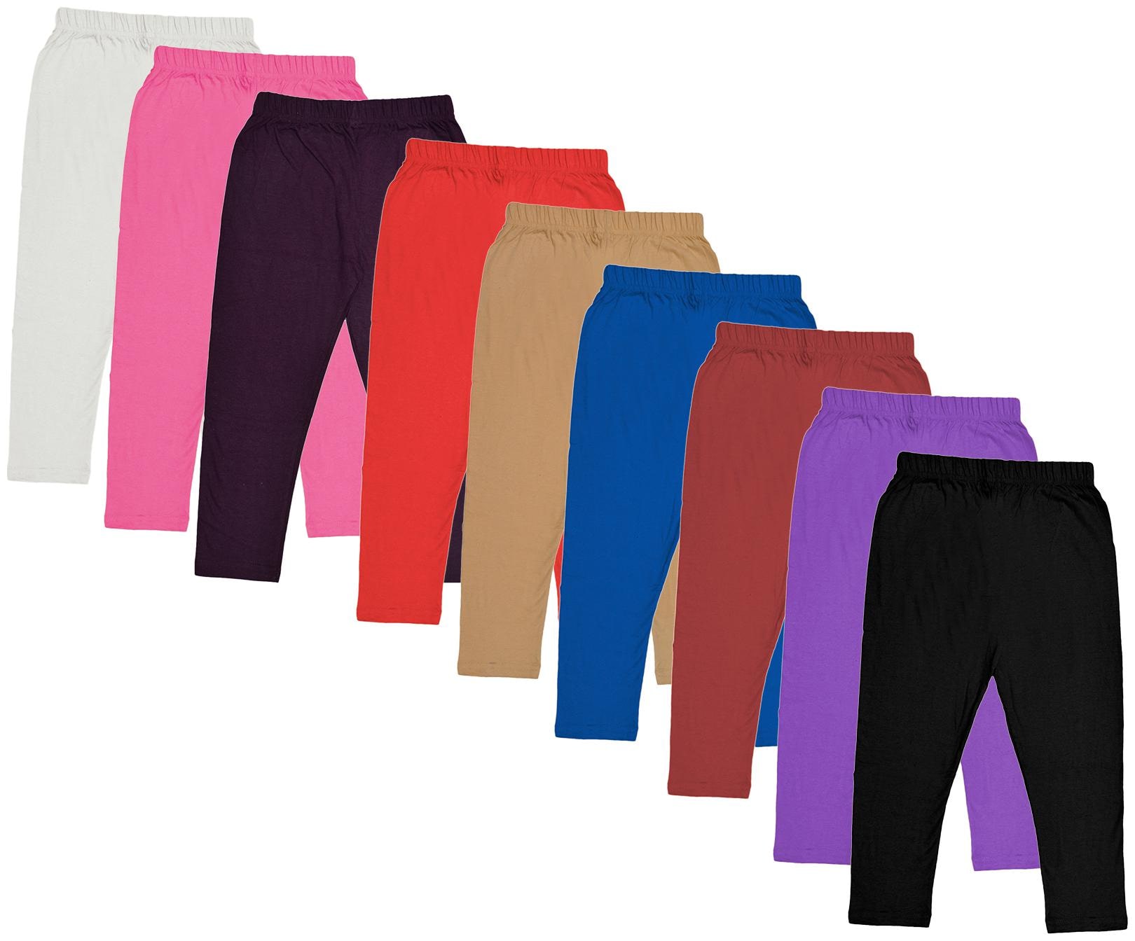 

Indiweaves Girl Cotton Solid Capri - Multi