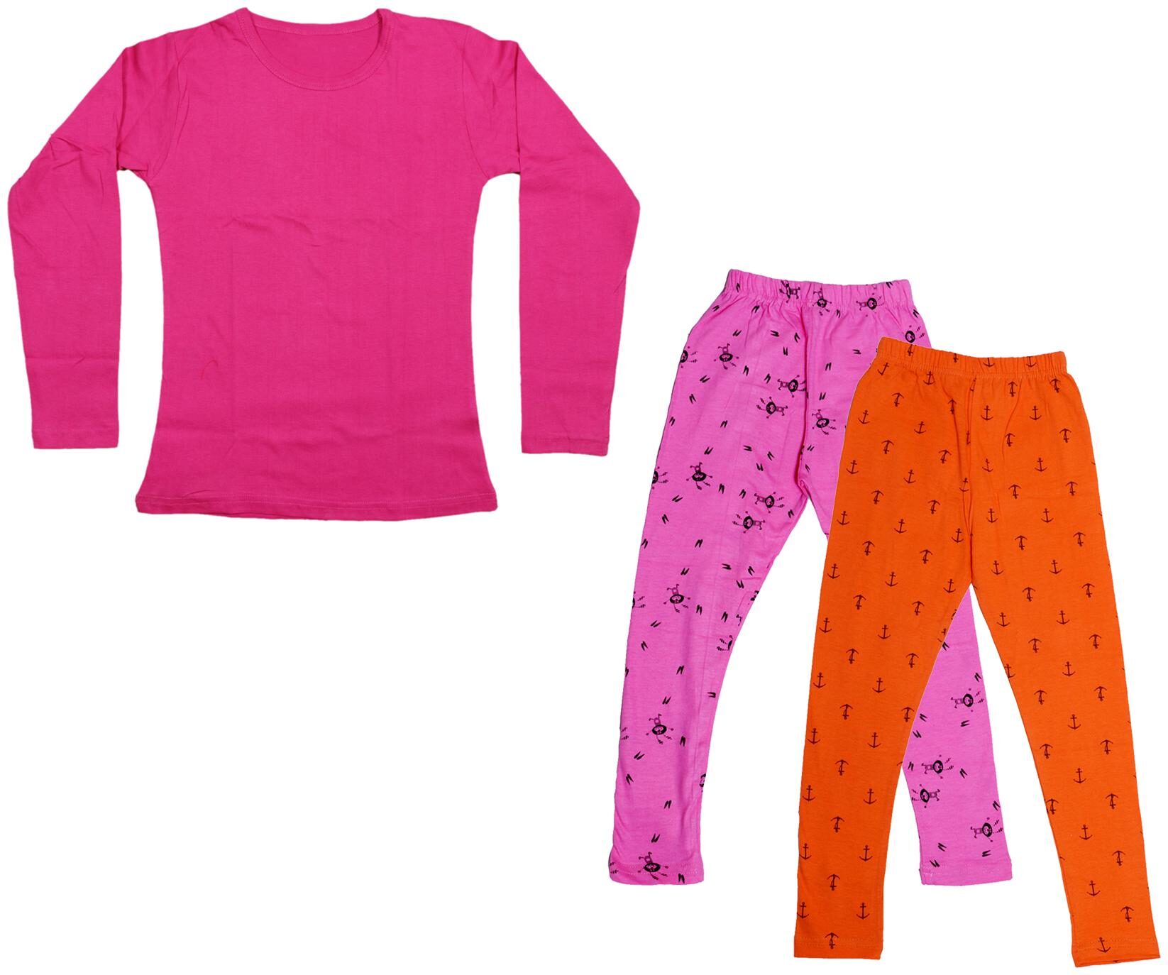 

Indiweaves Girl Cotton Solid T shirt - Multi