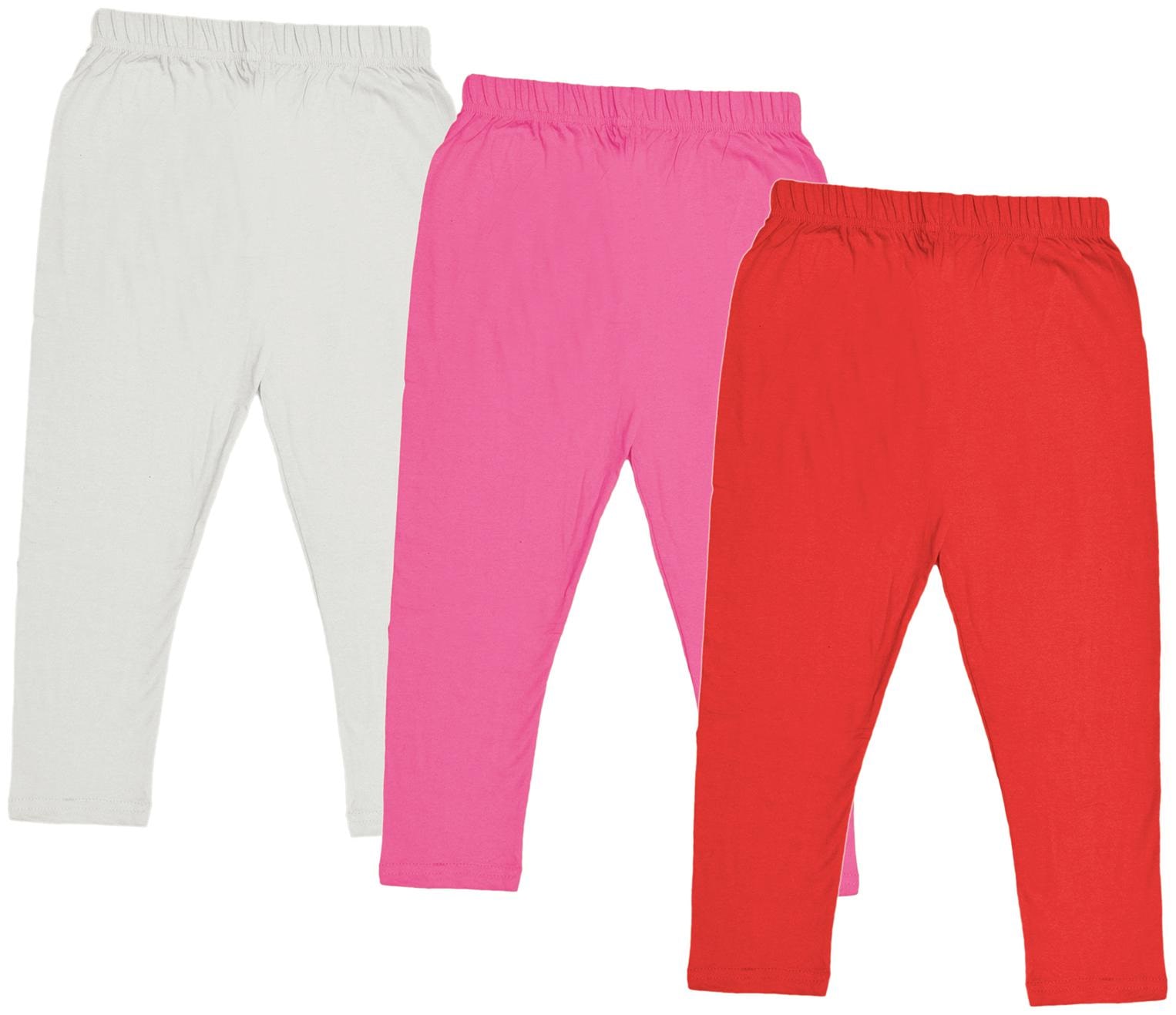 

Indiweaves Girl Cotton Solid Capri - Multi