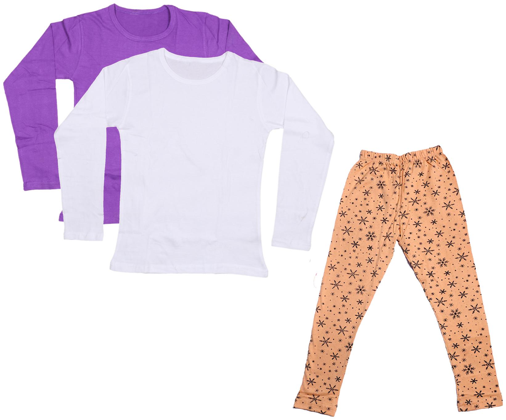 

Indiweaves Girl Cotton Solid T shirt - Multi