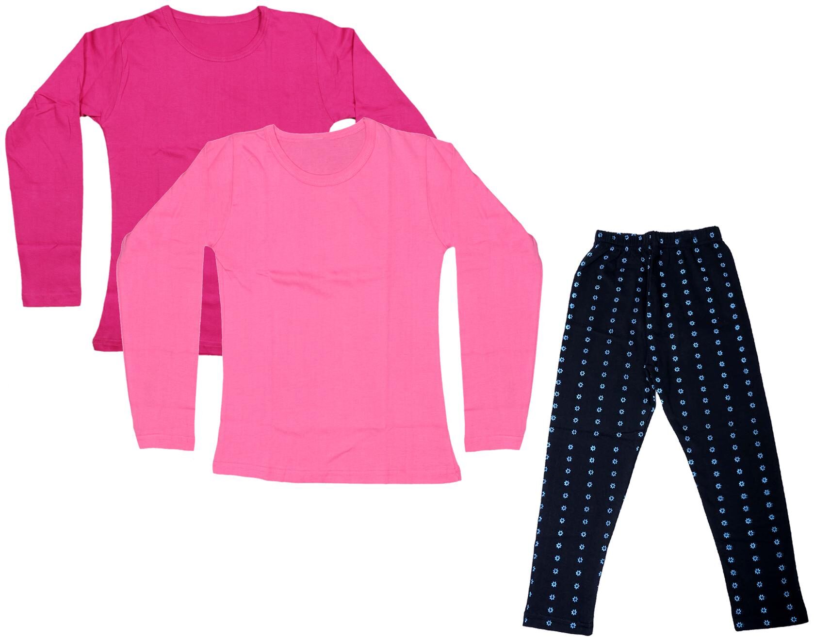 

Indiweaves Girl Cotton Solid T shirt - Multi