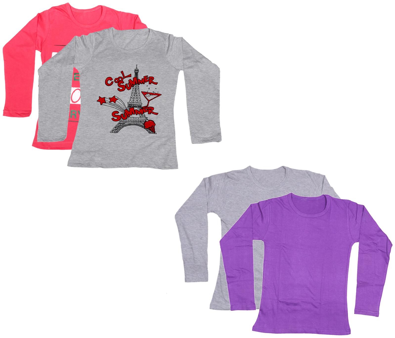 

Indiweaves Girl Cotton Printed T shirt - Multi