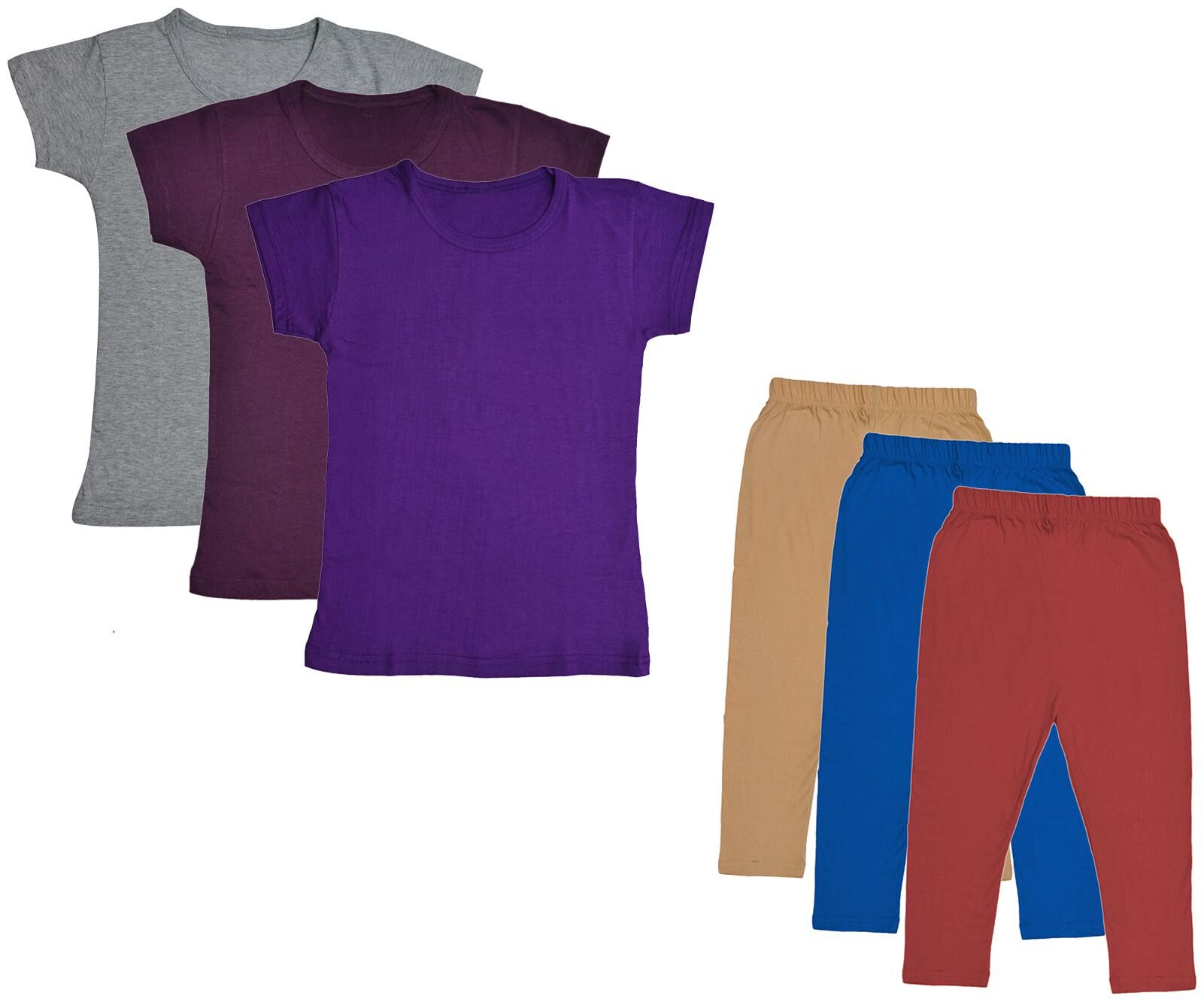 

Indiweaves Girl Cotton Top Bottom Set - Multi