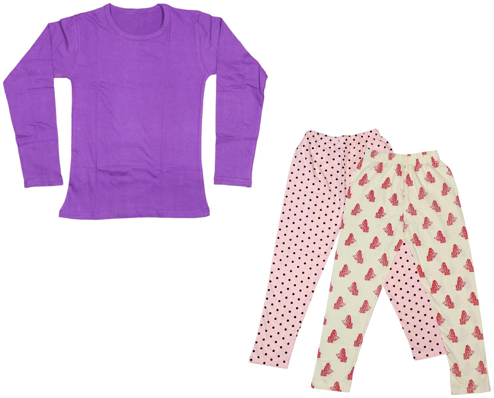 

Indiweaves Girl Cotton Solid T shirt - Multi