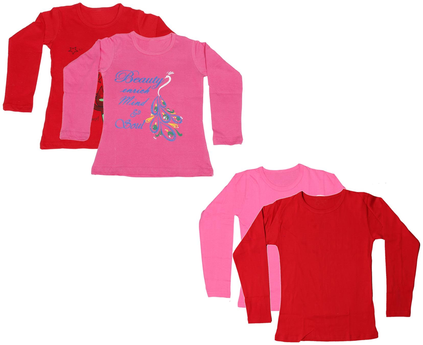

Indiweaves Girl Cotton Printed T shirt - Multi