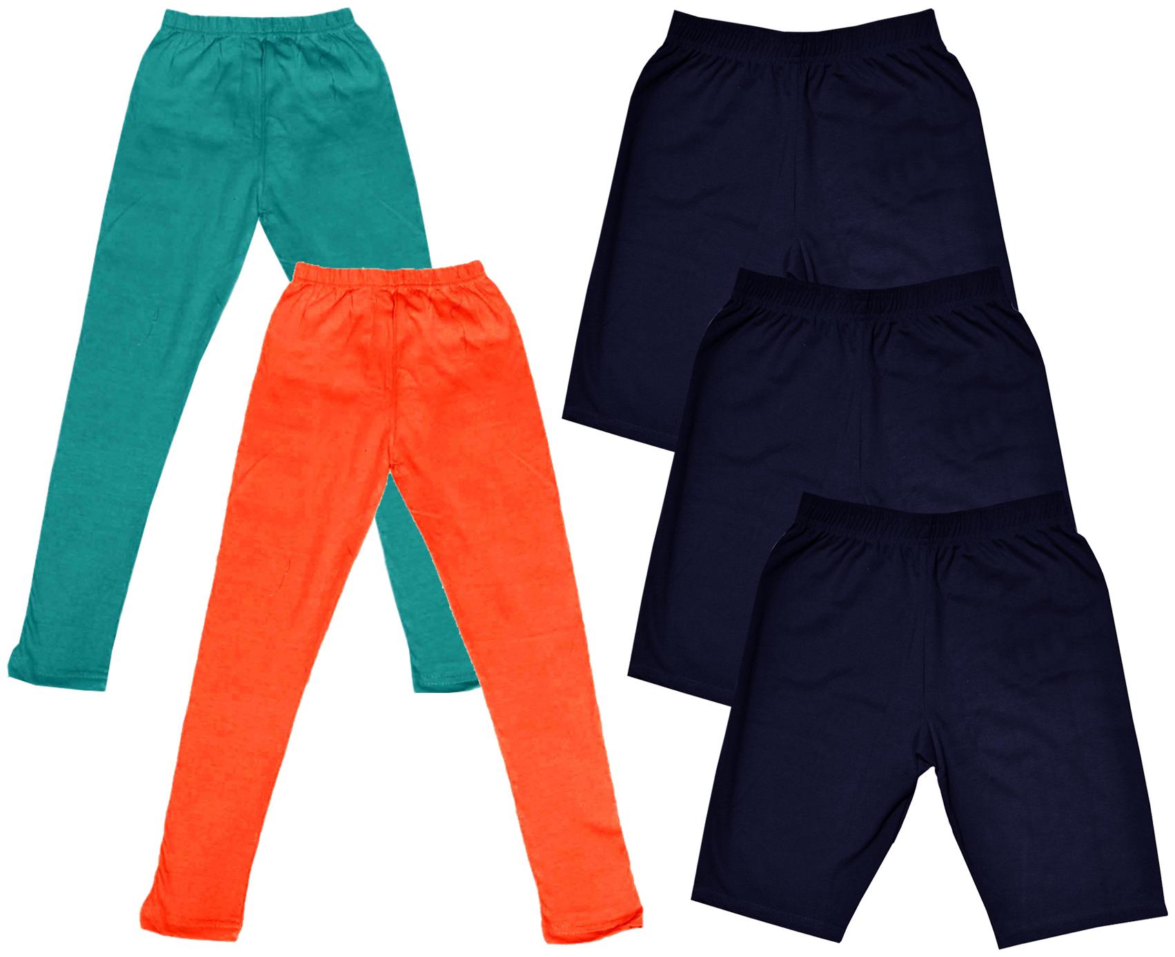 

Indiweaves Girl Cotton Solid Regular shorts - Multi