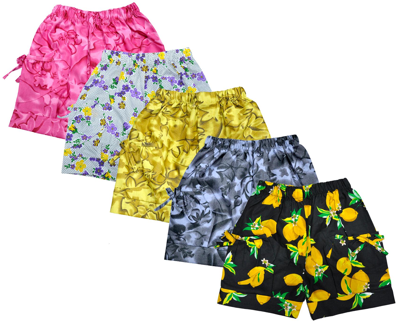 

Indiweaves Girl Cotton Printed Regular shorts - Multi
