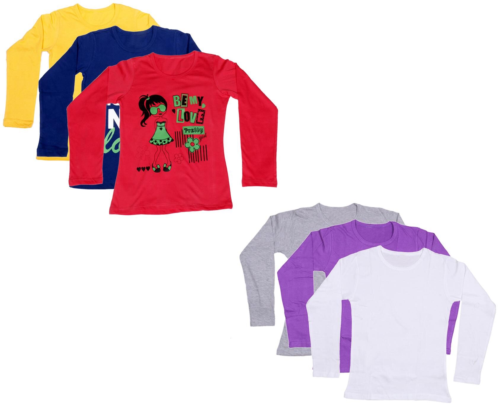 

Indiweaves Girl Cotton Printed T shirt - Multi