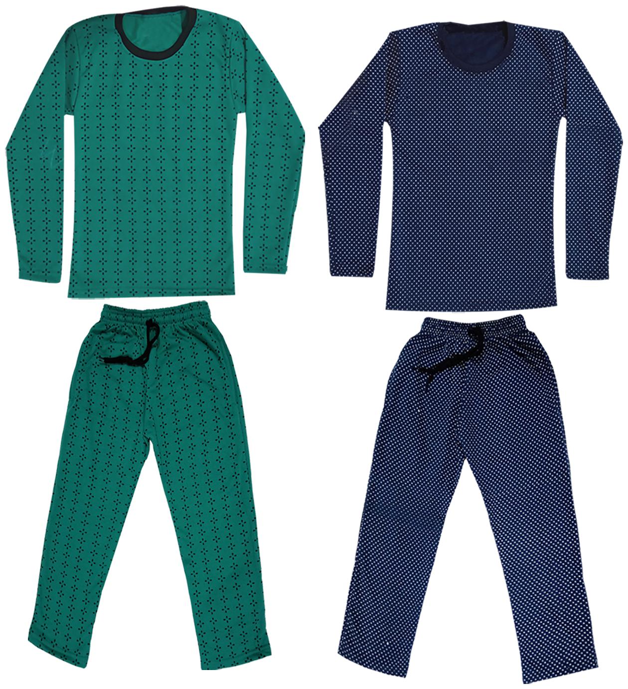 

Indiweaves Girl Wool Top Bottom Set - Blue Green