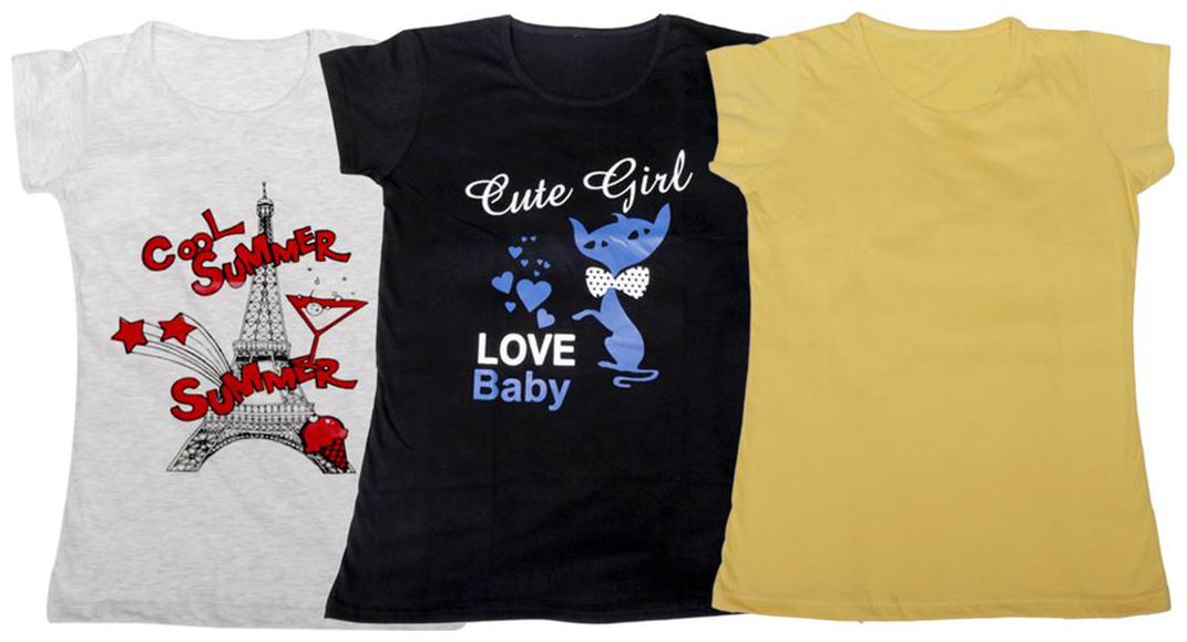 

Indiweaves Girl Cotton Solid T shirt - Blue