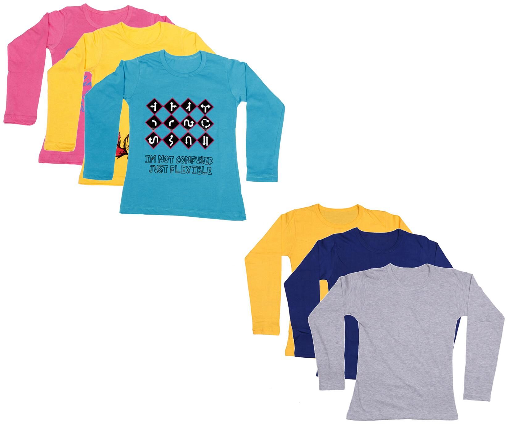 

Indiweaves Girl Cotton Printed T shirt - Multi