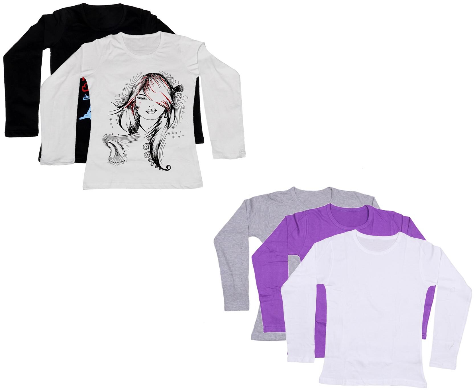 

Indiweaves Girl Cotton Printed T shirt - Multi