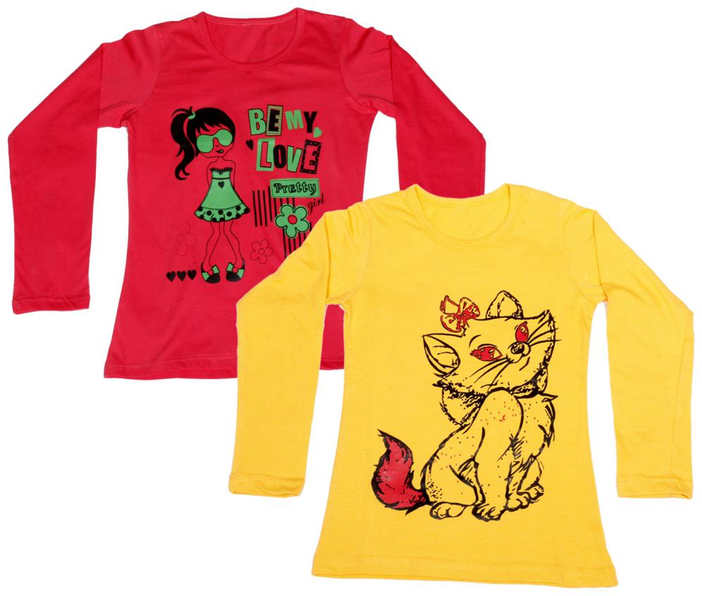 

Indiweaves Girl Cotton Printed T shirt - Multi