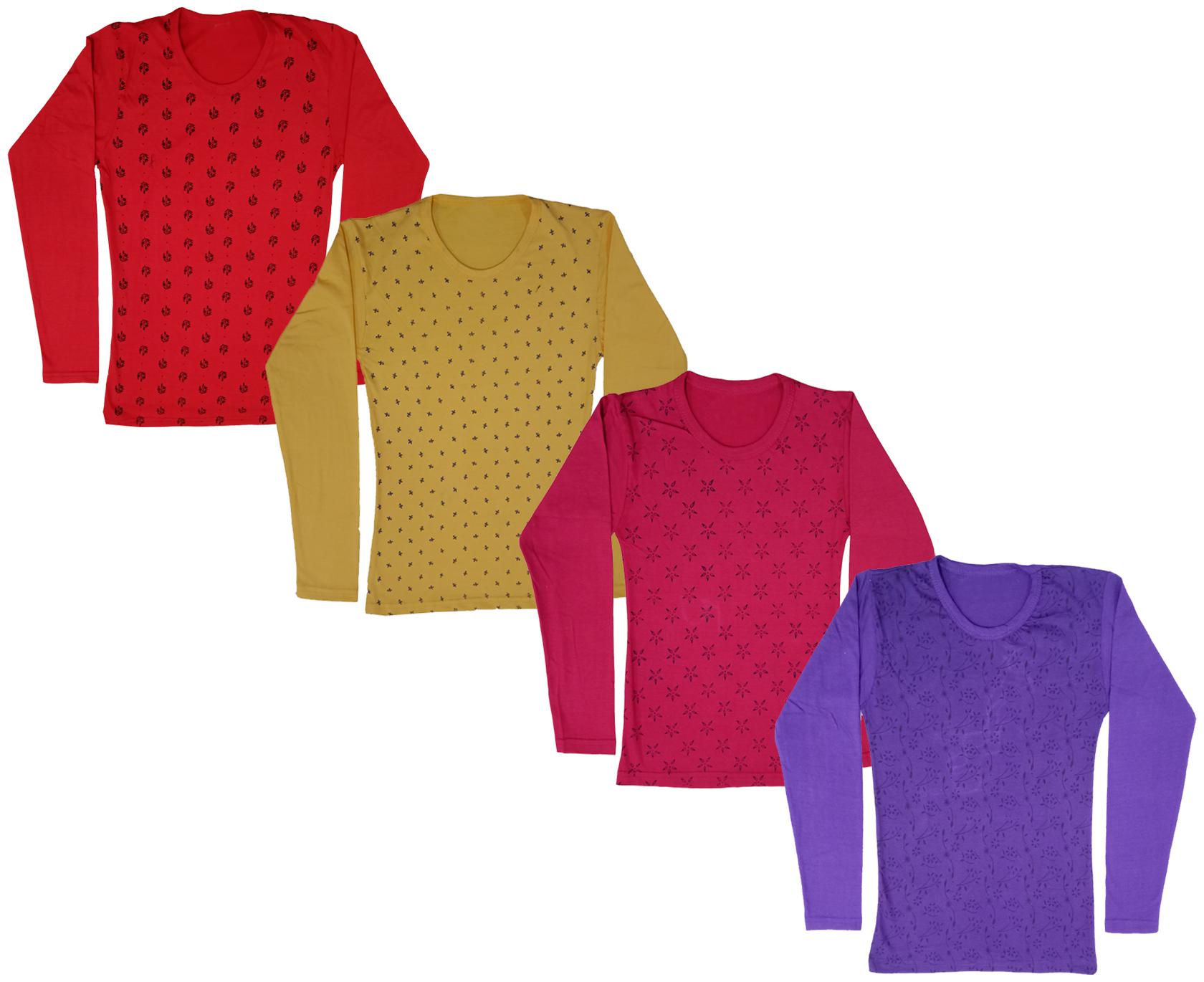 

Indiweaves Girl Cotton Printed T shirt - Multi