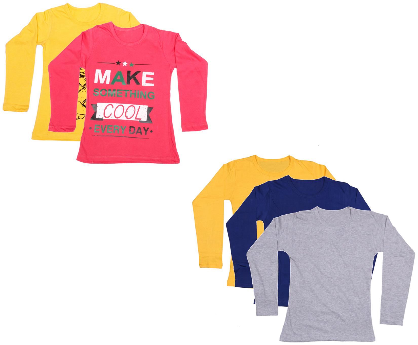 

Indiweaves Girl Cotton Printed T shirt - Multi