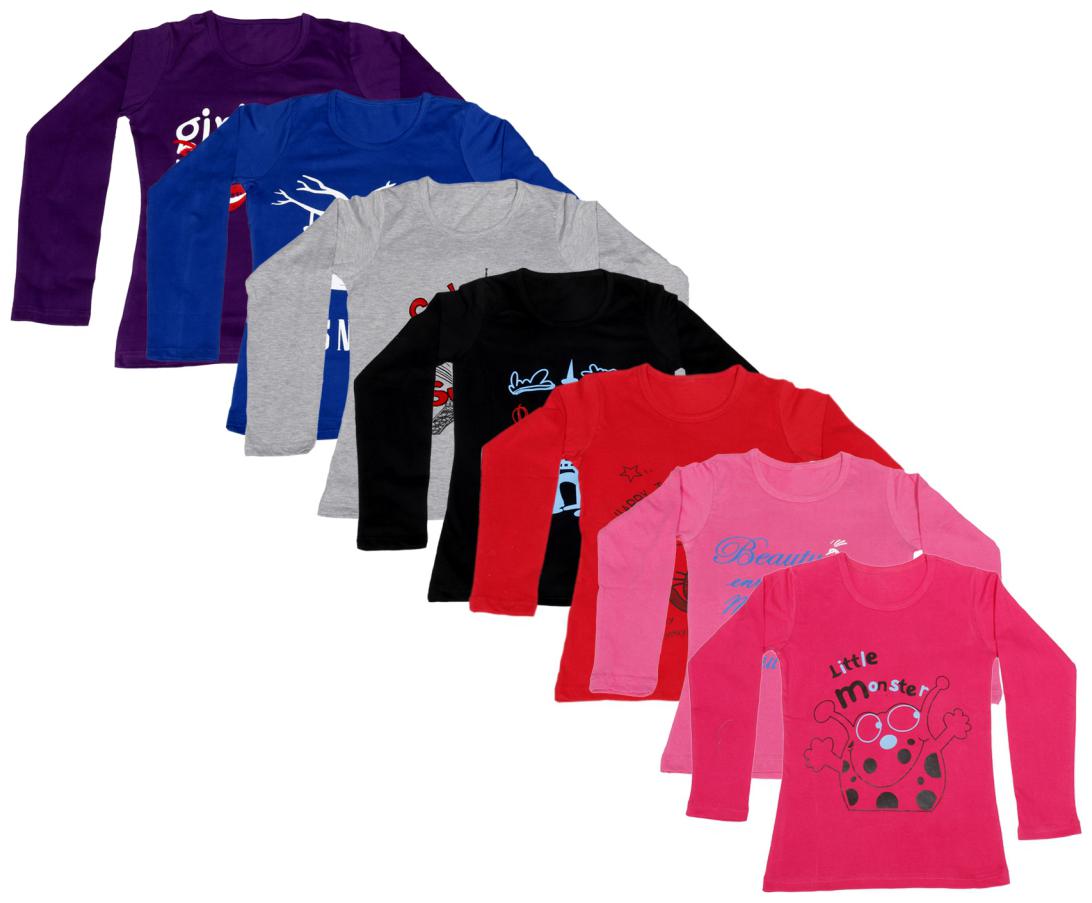 

Indiweaves Girl Cotton Printed T shirt - Multi