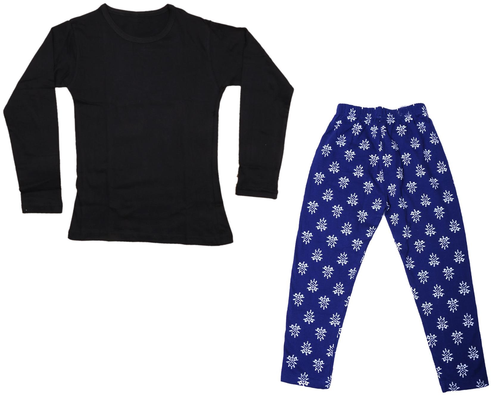 

Indiweaves Girl Cotton Solid T shirt - Multi