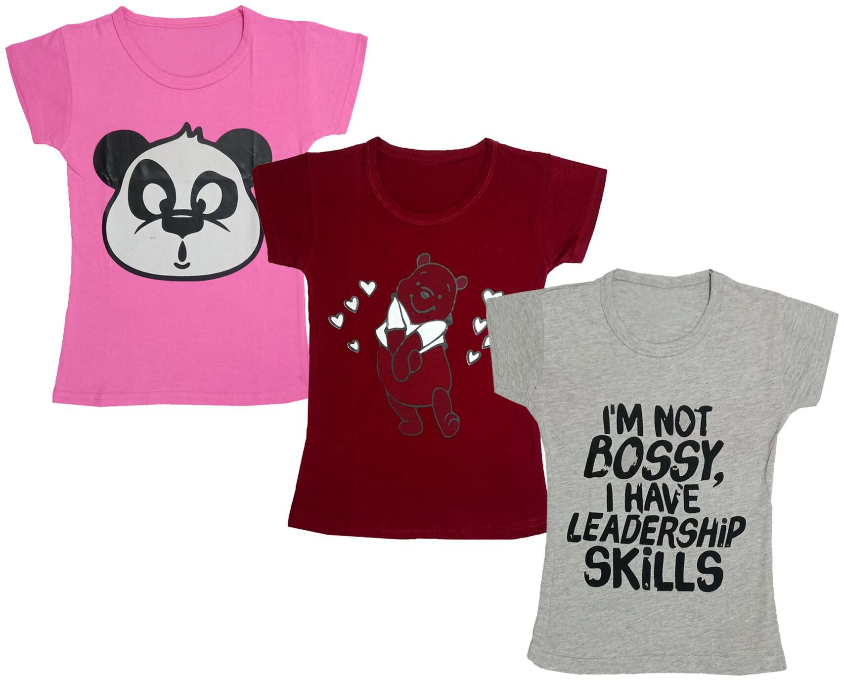 

Indiweaves Girl Cotton Printed T shirt - Multi
