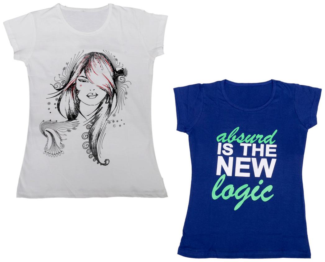 

Indiweaves Girl Cotton Printed T shirt - Multi