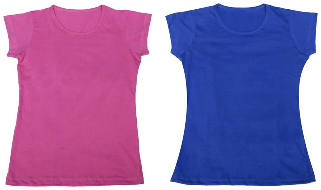 

Indiweaves Girl Cotton Solid T shirt - Multi