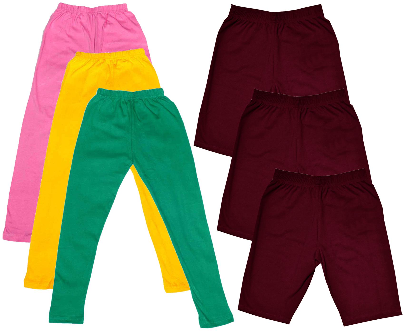 

Indiweaves Girl Cotton Solid Regular shorts - Multi