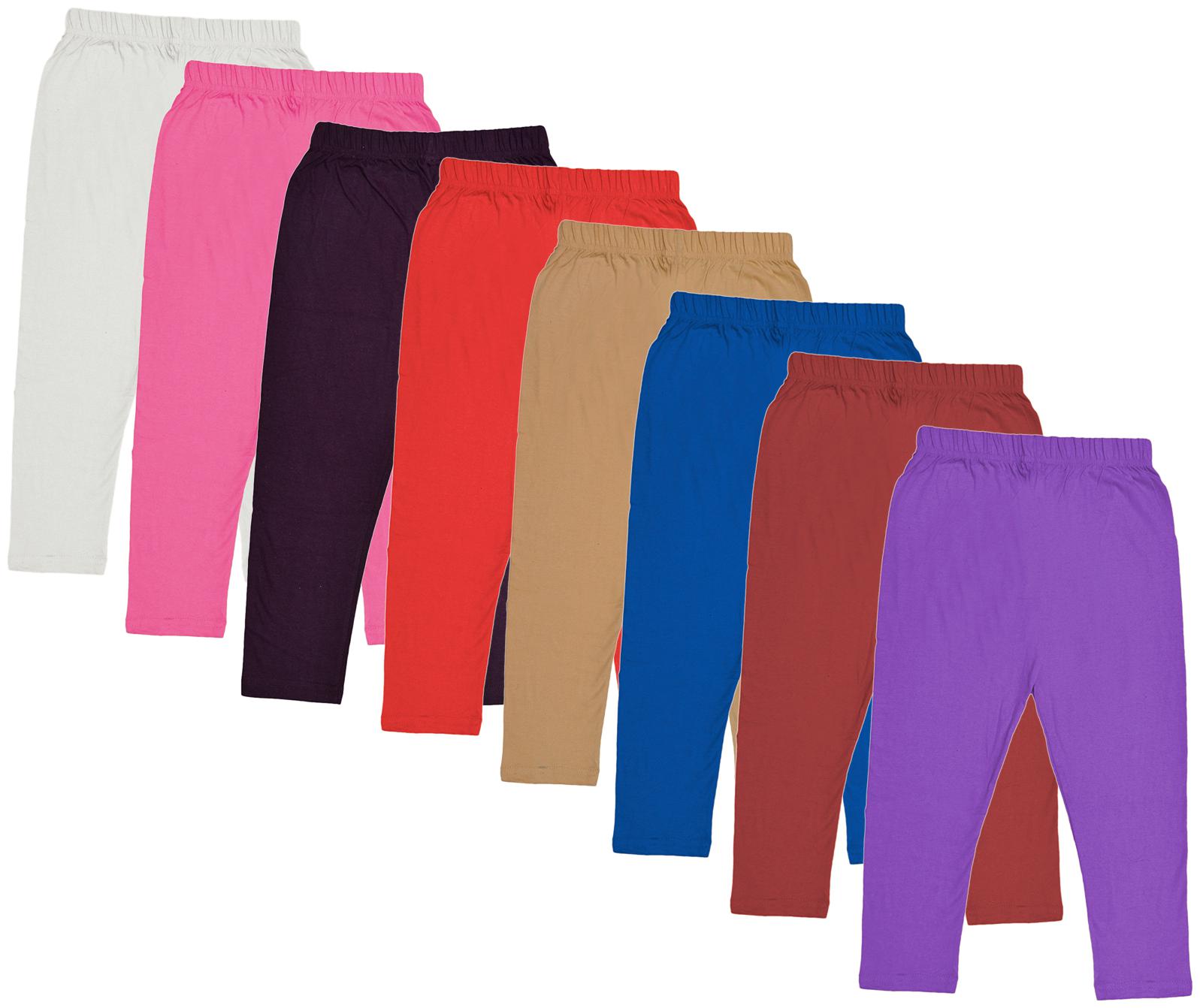 

Indiweaves Girl Cotton Solid Capri - Multi