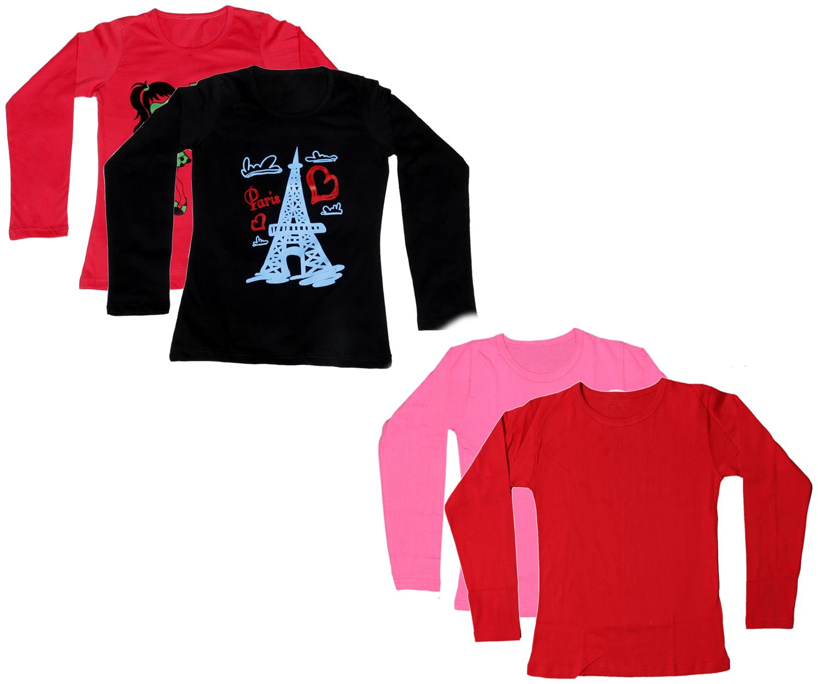 

Indiweaves Girl Cotton Printed T shirt - Multi