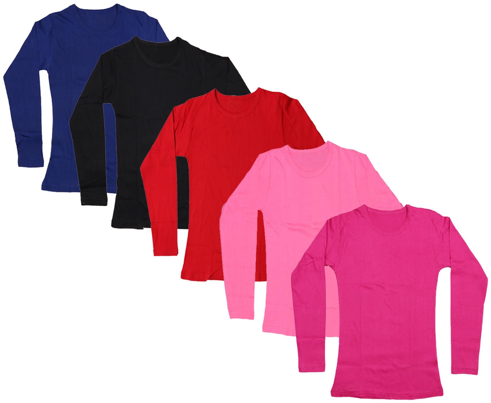 

Indiweaves Girl Cotton Solid T shirt - Multi