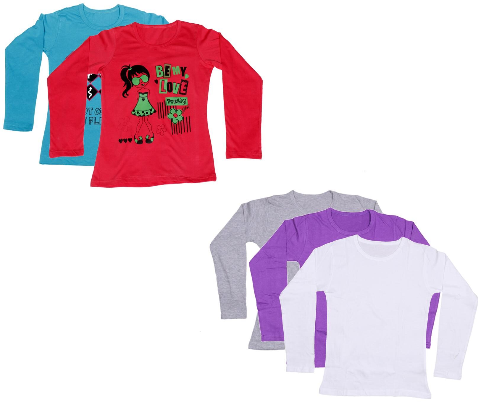 

Indiweaves Girl Cotton Printed T shirt - Multi