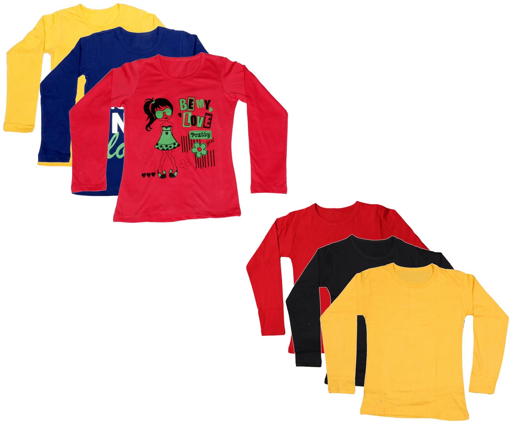 

Indiweaves Girl Cotton Printed T shirt - Multi
