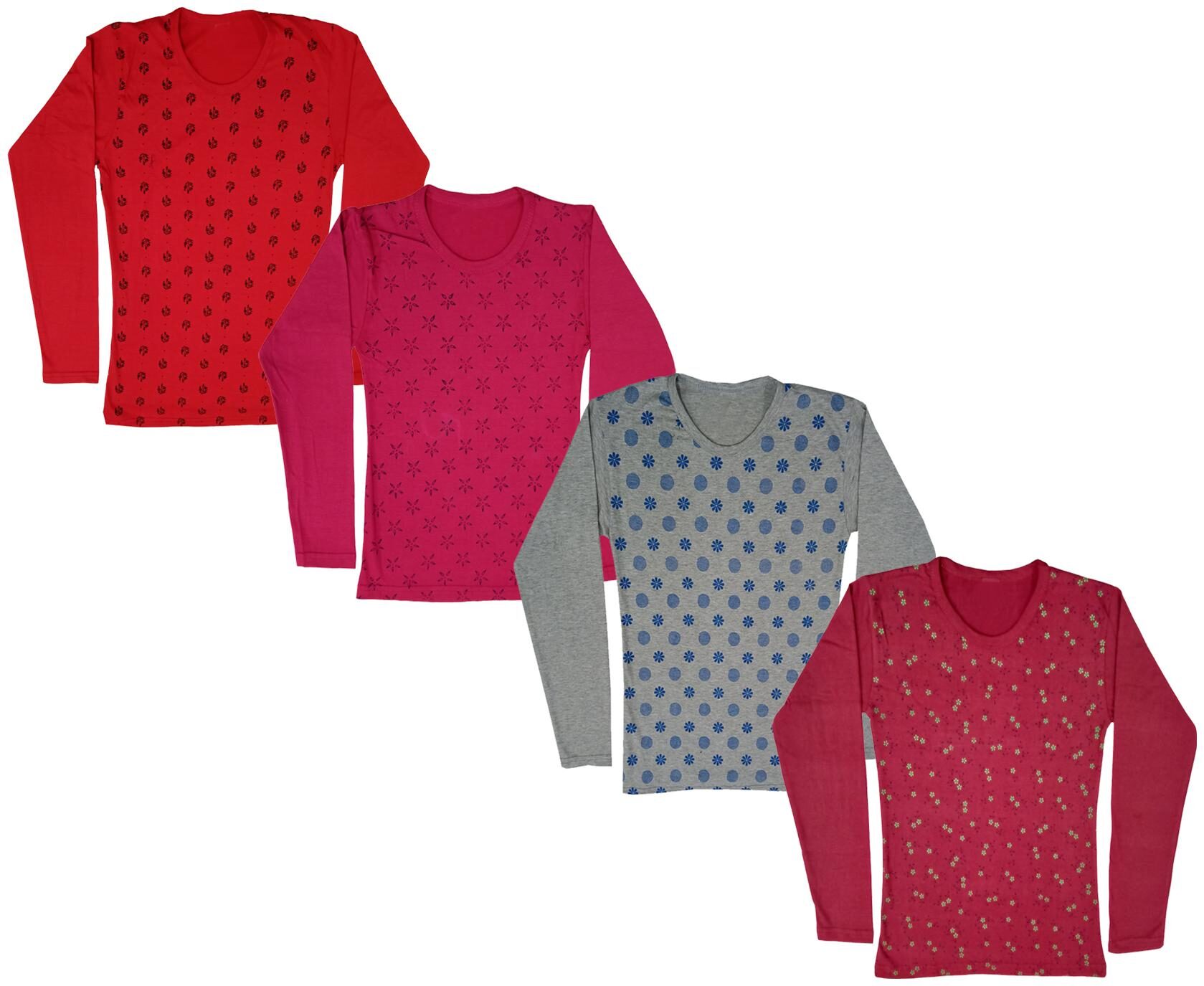 

Indiweaves Girl Cotton Printed T shirt - Multi