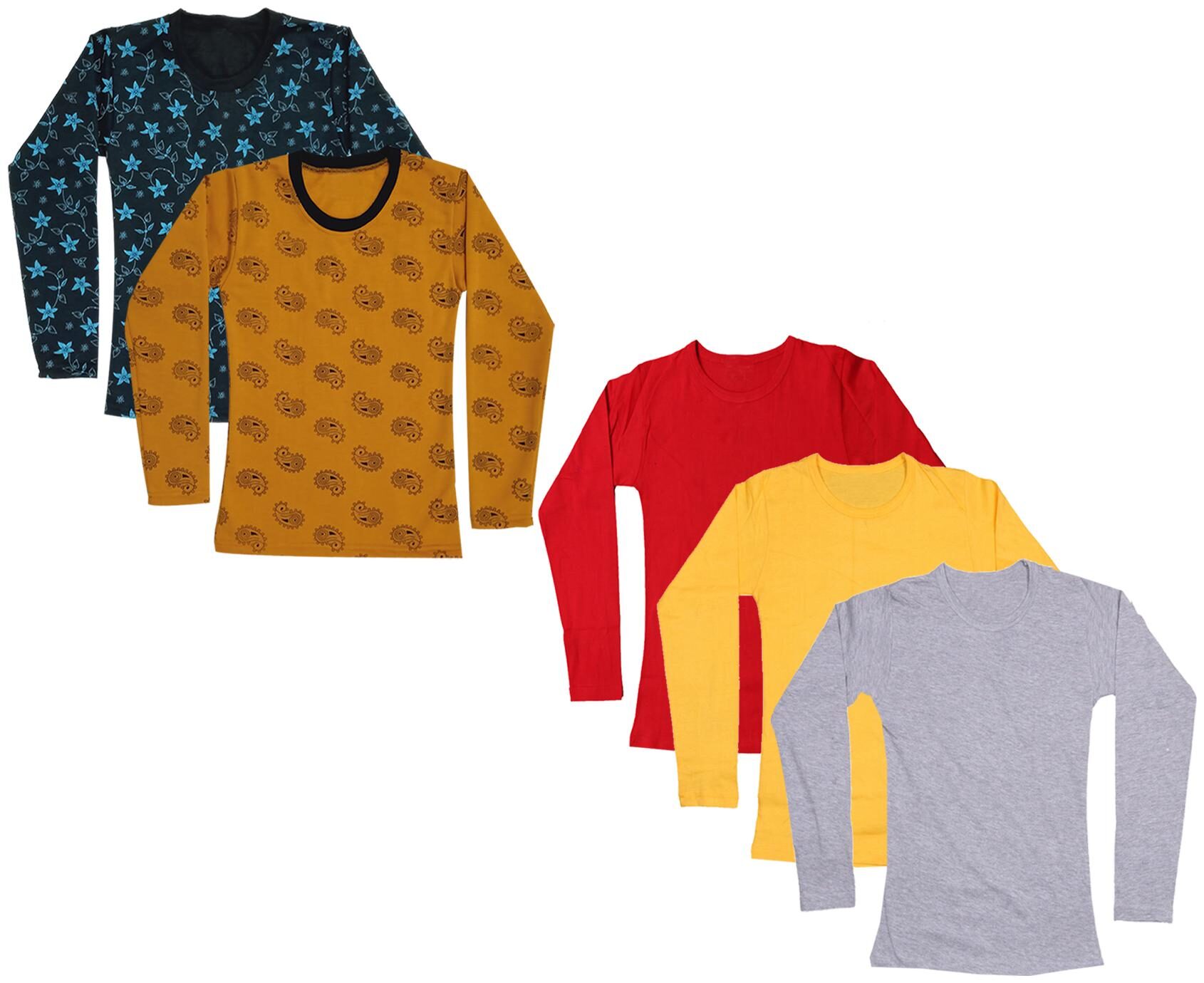 

Indiweaves Girl Cotton Printed T shirt - Multi